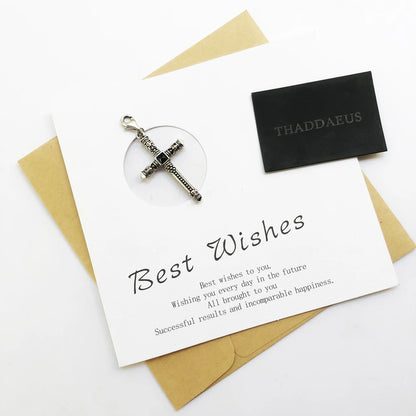 Damen-Charm-Anhänger Totenkopf Kreuz Nieten Punk Rebel aus Sterlingsilber