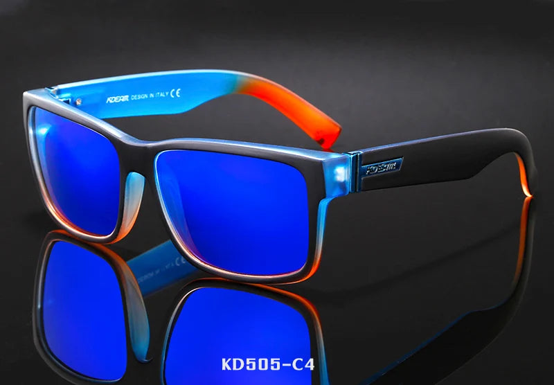 Sonnenbrille Sport polarisiert photochrom Fahren auffällige Farben Hartbox