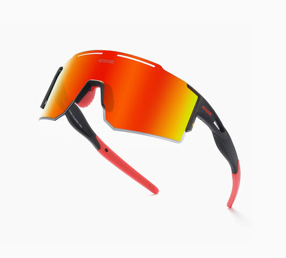Sonnenbrille Sport TR90 polarisiert 1,2mm Glas Gummisteg winddicht Herren