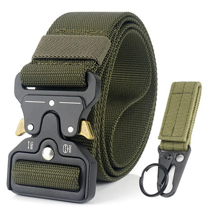 Herren-Taktischer Gürtel aus Nylon Verstellbar Mit Korrosionsbeständiger Schnalle 4,3 cm Breite