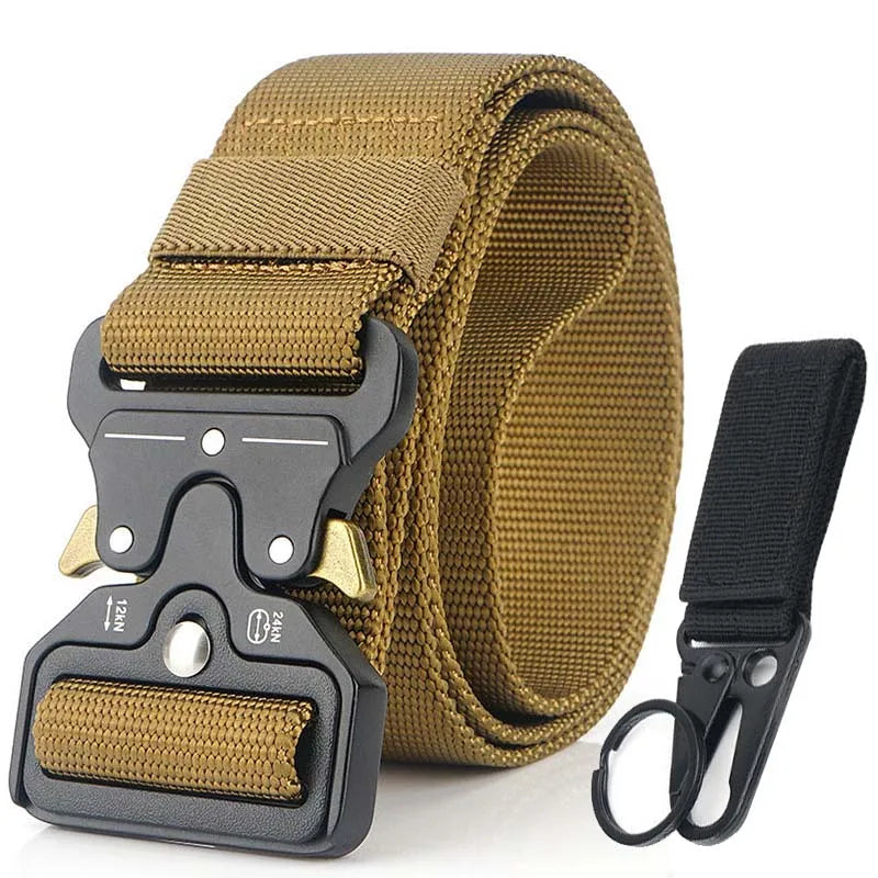 Herren-Taktischer Gürtel aus Nylon Verstellbar Mit Korrosionsbeständiger Schnalle 4,3 cm Breite