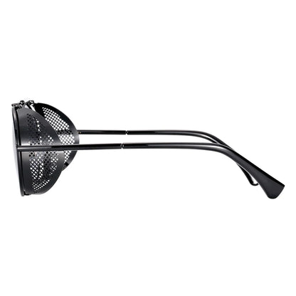 Sonnenbrille Steampunk rund polarisiert UV400 Vintage Herren Damen