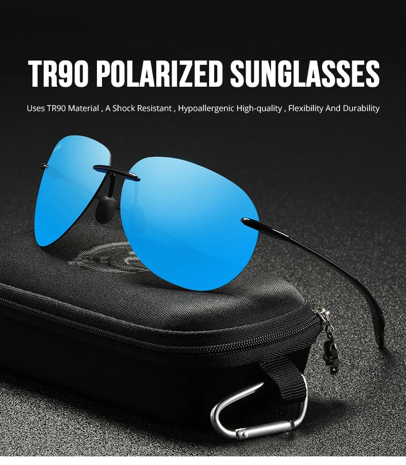 Sonnenbrille Pilot TR90 polarisiert UV400 ultraleicht Luxus Herren