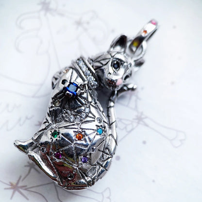 Damen-Anhänger Katze Sternbild Bohemia aus Sterlingsilber