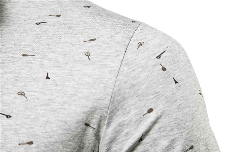 Herren Polo-Shirt im Casual-Stil mit Stehkragen aus Baumwolle