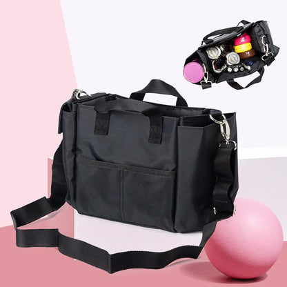Damen Kosmetiktasche Großes Fassungsvermögen Aus Robuster Oxford-Gewebe Für Reisen Und Alltag Schwarz