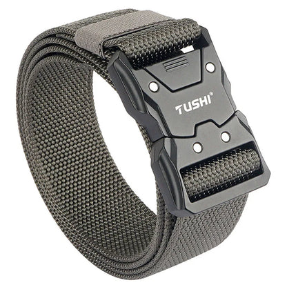 Herren-Taktischer Gürtel aus 1200D Nylon mit Schnellverschluss und robuster Metall-Schnalle, Breite 3,8 cm