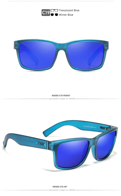 Sonnenbrille Sport polarisiert photochrom Fahren auffällige Farben Hartbox
