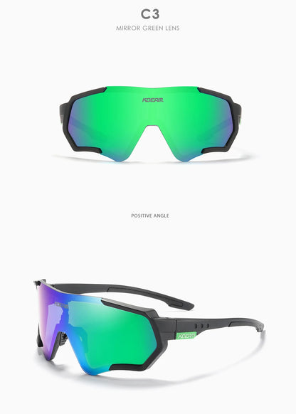 Sonnenbrille Sport TR90 polarisiert Flash-Beschichtung Outdoor Herren
