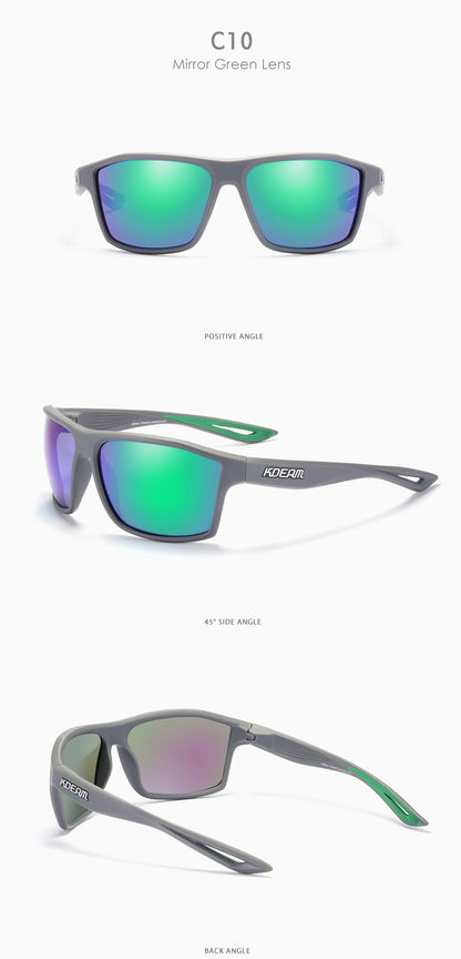 Sonnenbrille quadratisch polarisiert 65mm Outdoor Angeln Sport Herren