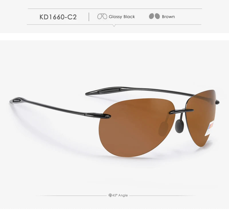 Sonnenbrille Pilot TR90 polarisiert UV400 ultraleicht Luxus Herren