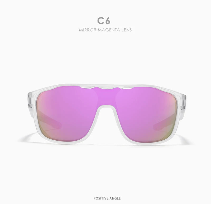 Sonnenbrille Einteiler polarisiert Spiegel winddicht Cat.3 Sport Herren