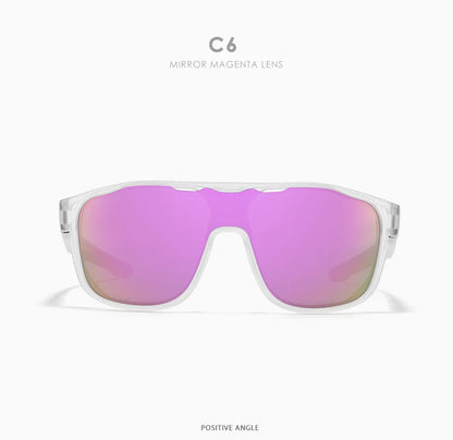 Sonnenbrille Einteiler polarisiert Spiegel winddicht Cat.3 Sport Herren