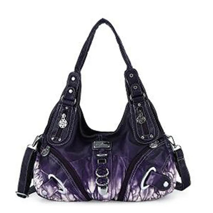 Damen-Handtasche Tie-Dye Muster und weiches Obermaterial Alltagsbegleiter für Alltag und Freizeit