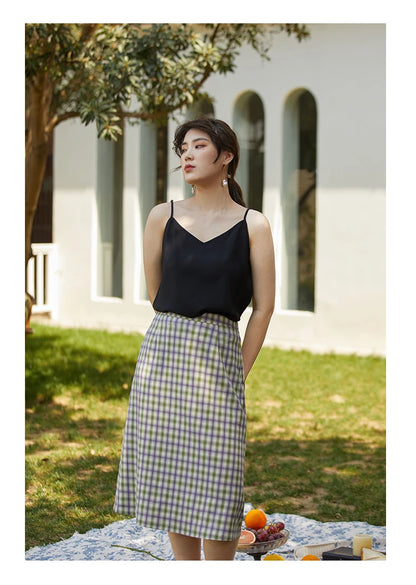 Langarm-Bluse aus 100% Baumwolle in Blau und Pink für Damen – ideal für den Herbst und den Arbeitsalltag