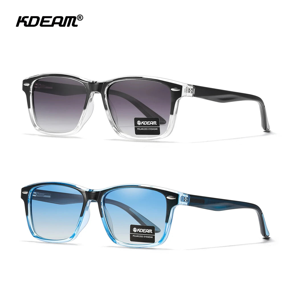 Sonnenbrille Sport TR90 Farbverlauf polarisiert 100% UV Angeln Herren