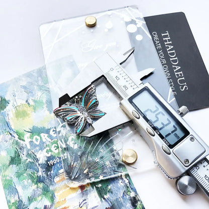 Damen-Charm-Anhaenger Schmetterling tropisch aus Sterlingsilber