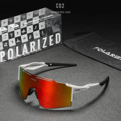 Sonnenbrille Sport TR90 polarisiert 1,2mm Glas Gummisteg winddicht Herren