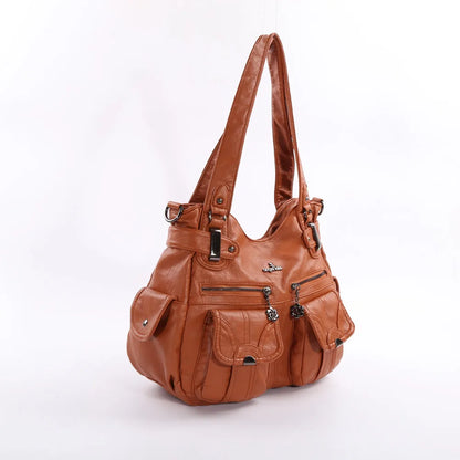 Damen-Handtasche Multifunktionale PU-Tasche Großes Fassungsvermögen Alltagsbegleiter