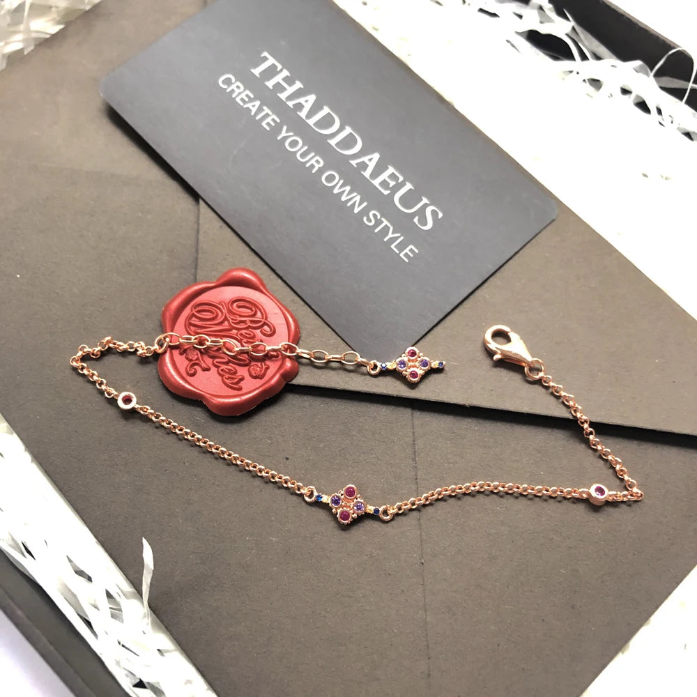 Damen-Armband Royalty Roségold viktorianisch aus Sterlingsilber