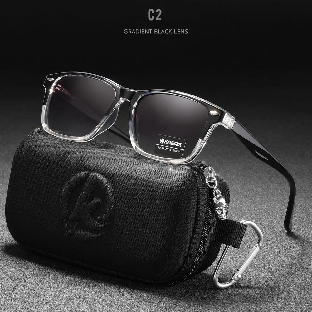 Sonnenbrille quadratisch polarisiert TR90 Federgelenk Unisex