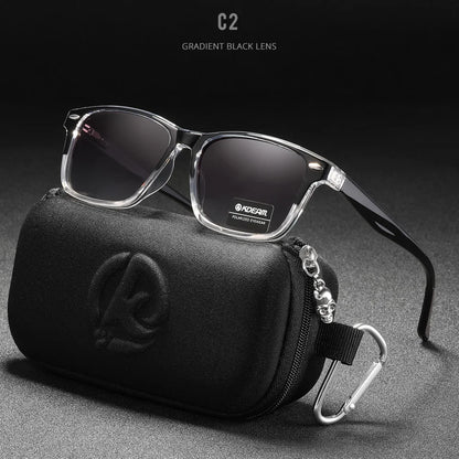 Sonnenbrille quadratisch polarisiert TR90 Federgelenk Unisex