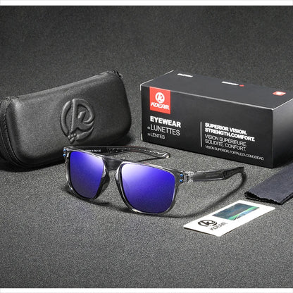 Sonnenbrille Kristallrahmen HD polarisiert Spiegel glasklar Unisex