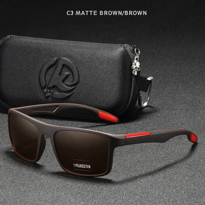 Sonnenbrille rechteckig TR90 ultraleicht polarisiert 1,1mm Fahren Cat.3 Unisex