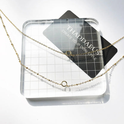 Damen-Halskette Charm-Träger golden Winter Böhmen aus Sterlingsilber