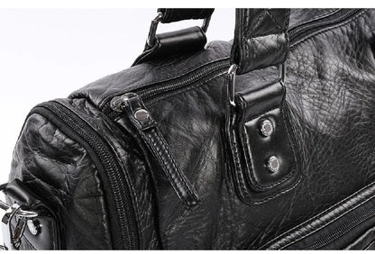 Damen-Schultertasche aus PU-Leder mit Top-Griff und extrem großem Fassungsvermögen für Alltag