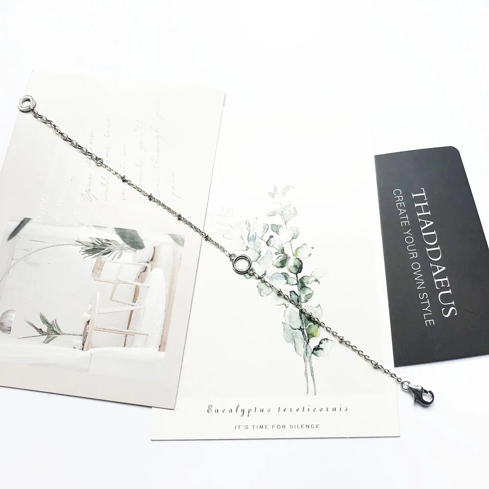 Damen-Armband filigran runde Ösen verstellbar aus Sterlingsilber