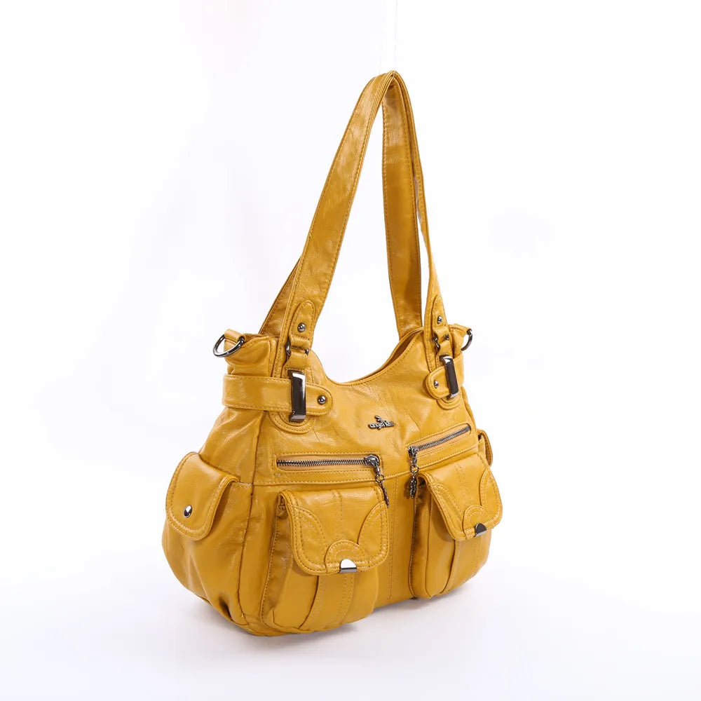 Damen-Handtasche Multifunktionale PU-Tasche Großes Fassungsvermögen Alltagsbegleiter