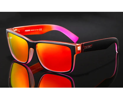 Sonnenbrille Sport polarisiert photochrom Fahren auffällige Farben Hartbox