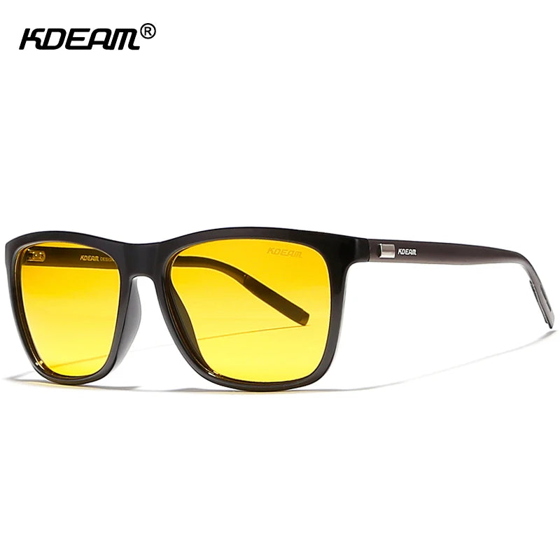 Sonnenbrille Fahren Nachtsicht Al-Mg polarisiert TAC UV400 Komplettzubehör
