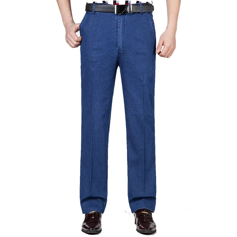 Herren Jeans im hohen Taillenschnitt für Freizeit und Business in Plusgröße