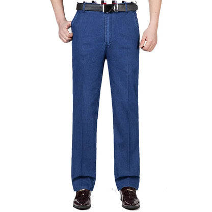 Herren Jeans im hohen Taillenschnitt für Freizeit und Business in Plusgröße