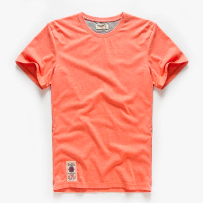 Herren T-Shirt aus weichem Lycra mit kurzem Arm in einfarbigem Design