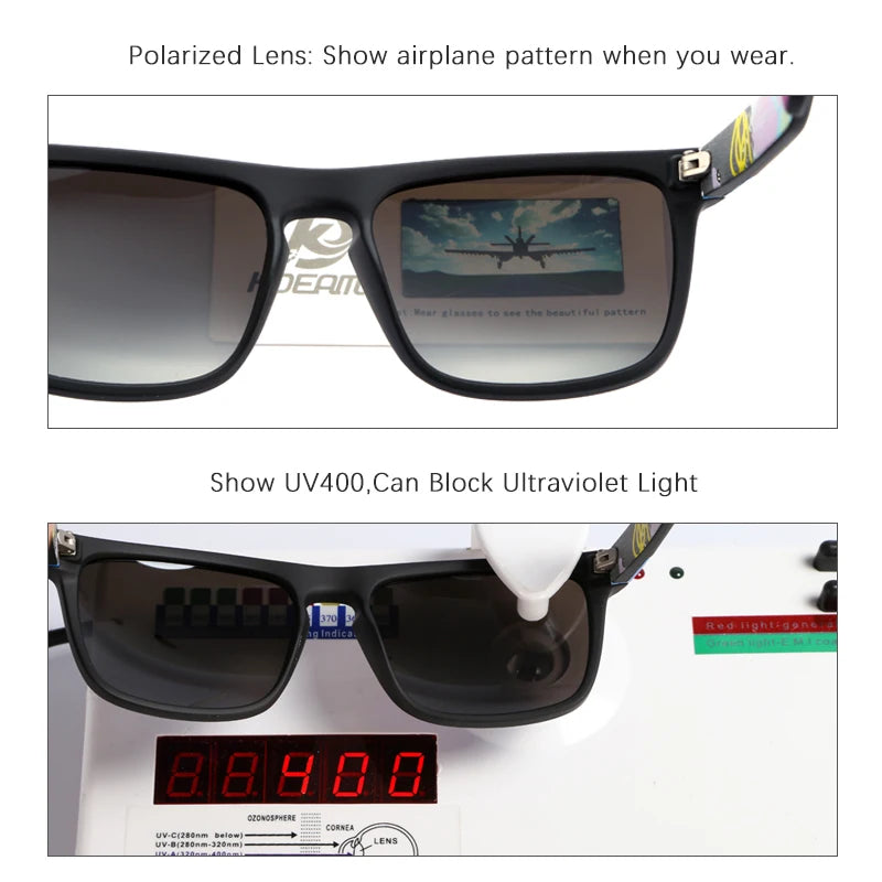 Sonnenbrille quadratisch polarisiert elastisch Spiegel 17 Farben Unisex