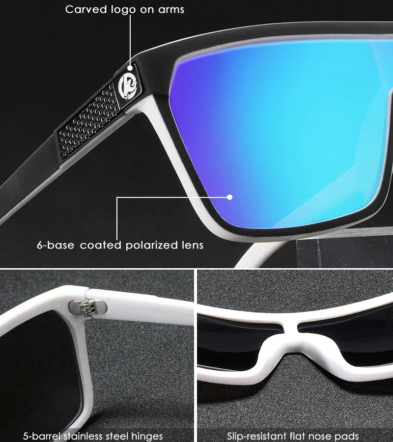 Sonnenbrille einteilig polarisiert UV400 5-Scharnier Herren