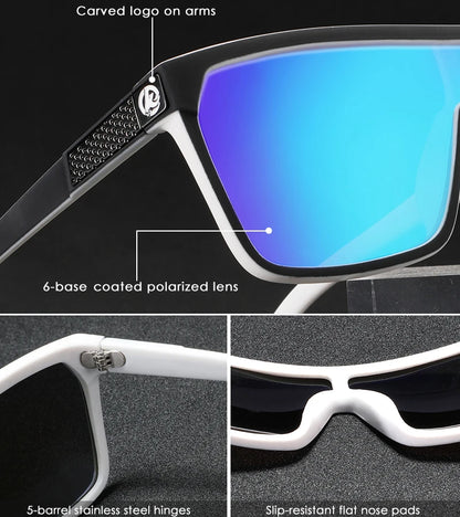 Sonnenbrille einteilig polarisiert UV400 5-Scharnier Herren