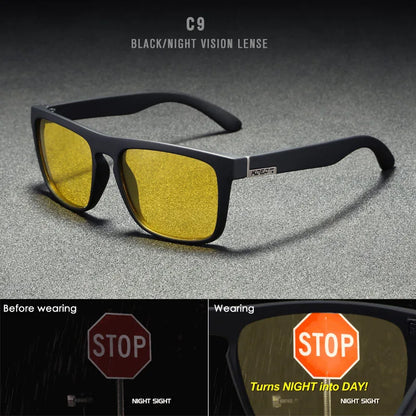 Sonnenbrille quadratisch polarisiert elastisch Spiegel 17 Farben Unisex