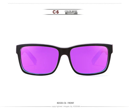 Sonnenbrille Sport polarisiert photochrom Fahren auffällige Farben Hartbox