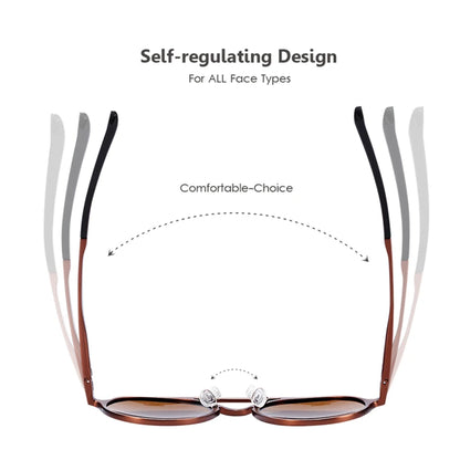 Sonnenbrille Steampunk rund Al-Mg Retro Vintage leicht Herren Damen