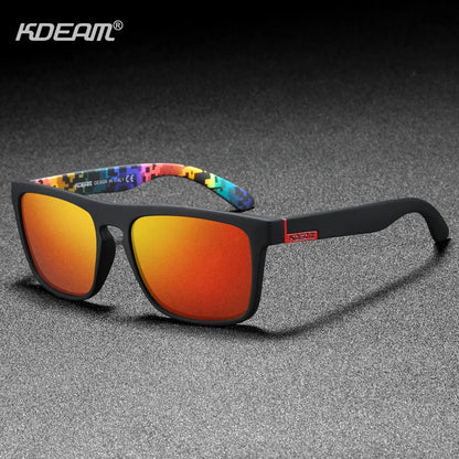 Sonnenbrille quadratisch polarisiert elastisch Spiegel 17 Farben Unisex