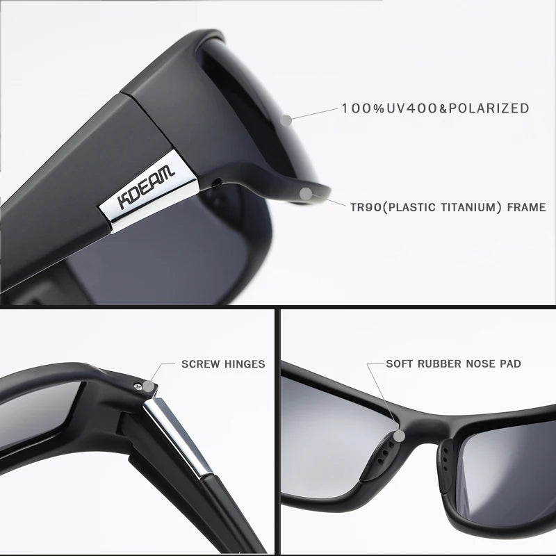 Sonnenbrille Sport TR90 polarisiert UV400 antireflektierend Herren
