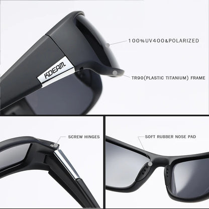 Sonnenbrille Sport TR90 polarisiert UV400 antireflektierend Herren