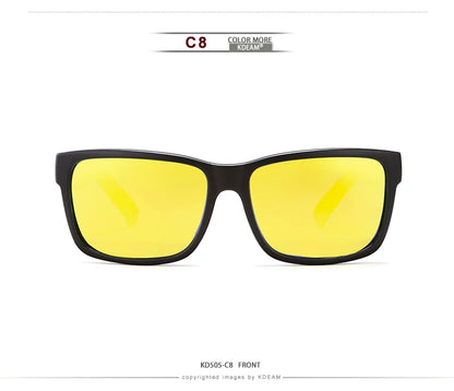 Sonnenbrille Sport polarisiert photochrom Fahren auffällige Farben Hartbox