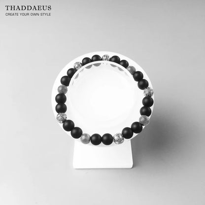 Damen-Armband Hero Rebel Perle Obsidian aus Sterlingsilber
