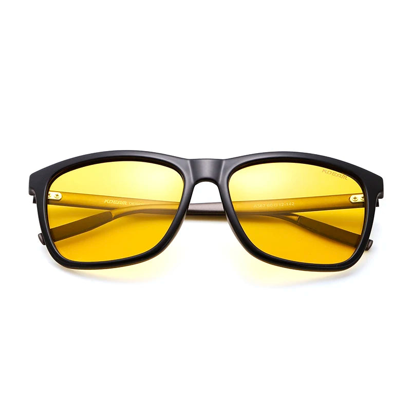 Sonnenbrille Fahren Nachtsicht Al-Mg polarisiert TAC UV400 Komplettzubehör