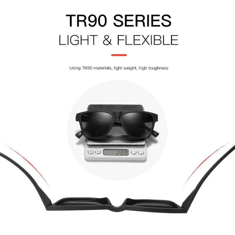 Sonnenbrille Sport TR90 polarisiert ultraleicht Fahren Hartschale Herren